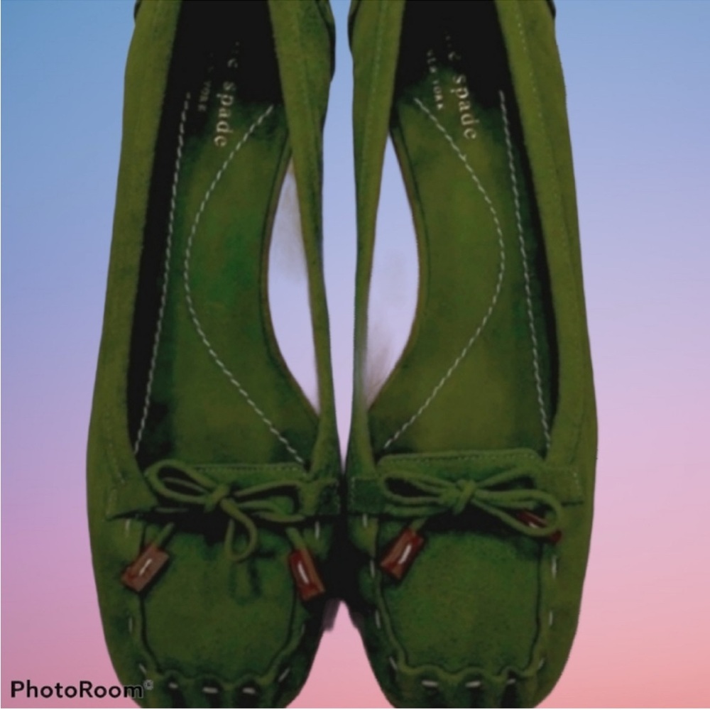 NWOT Kate Spade Olive Green Moccasins for Women